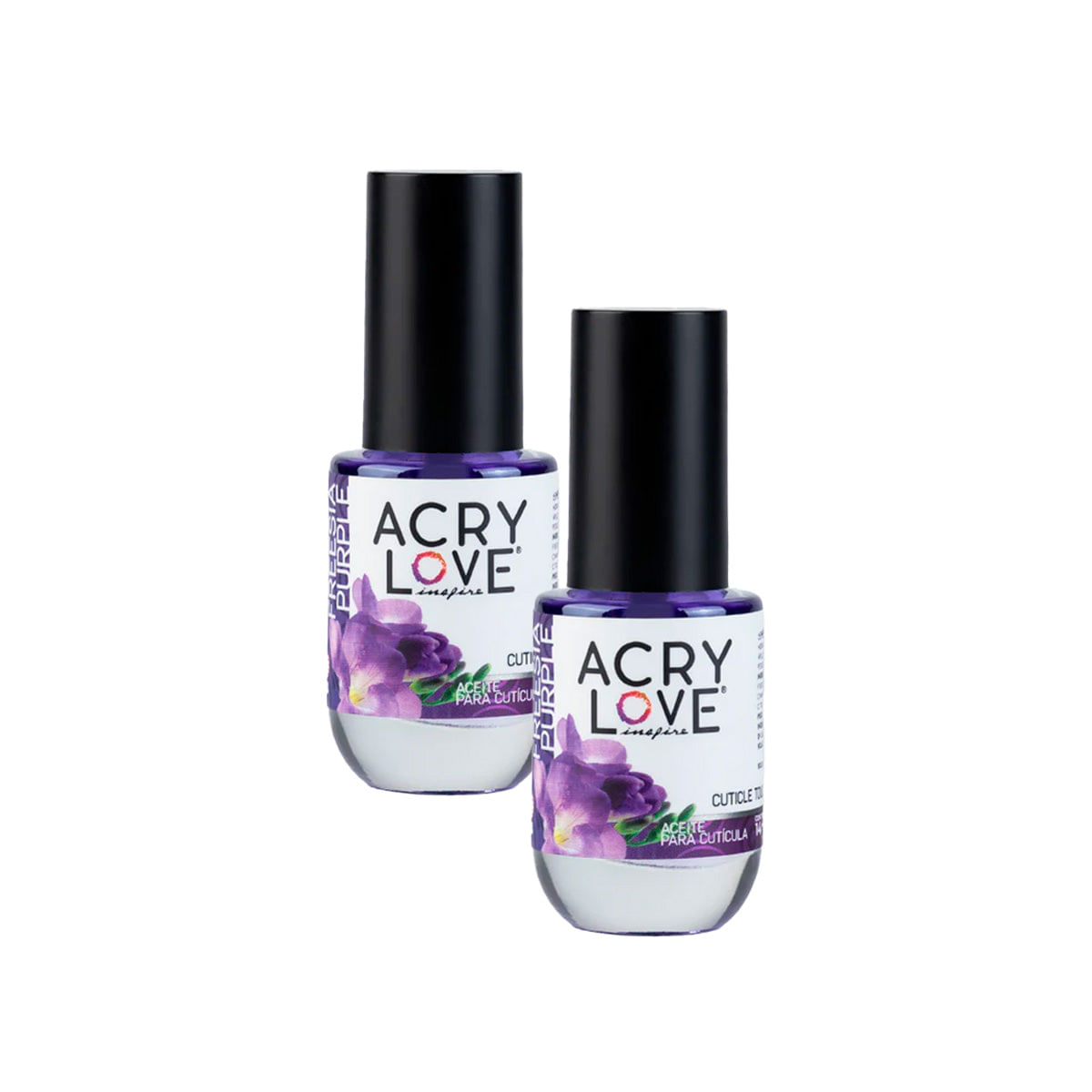 Aceite para cutícula 14ml Freesia Violeta - Acrylove 2 unid