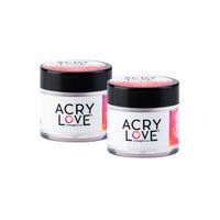 2Uni Polvos Acrílicos Acrylove Rose Love Pink 28g