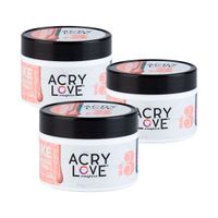 3 Uni Polvos Acrilicos Acry Love #3 - 56g