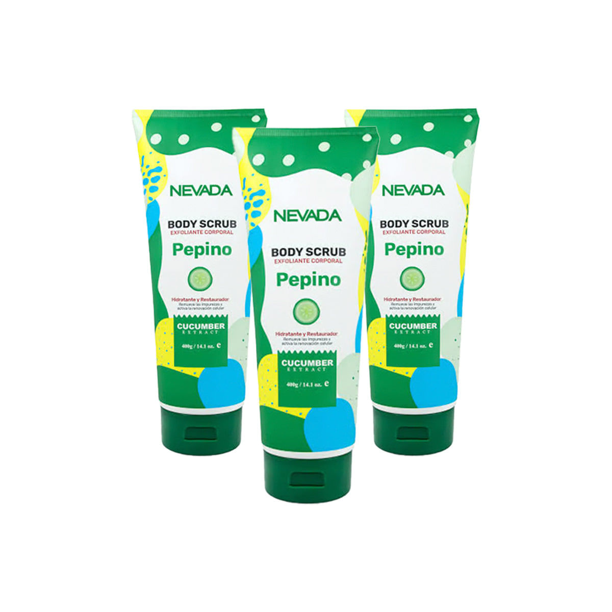 Exfoliante Corporal Pepino 400gr - Nevada 3und