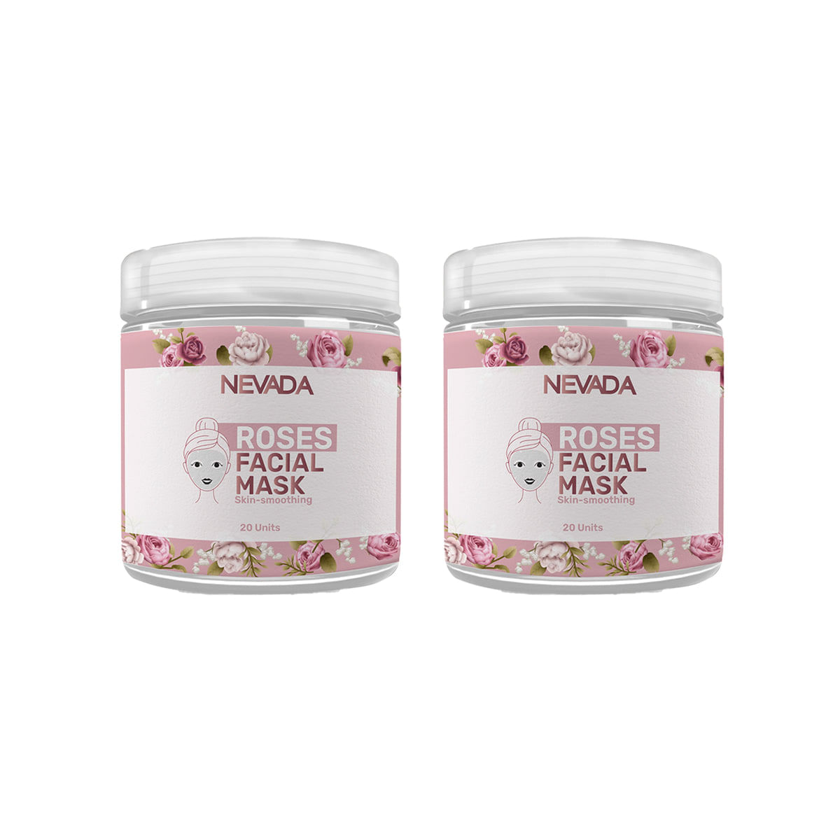 Mascarilla Facial de Rosas x20unds - Nevada 2und