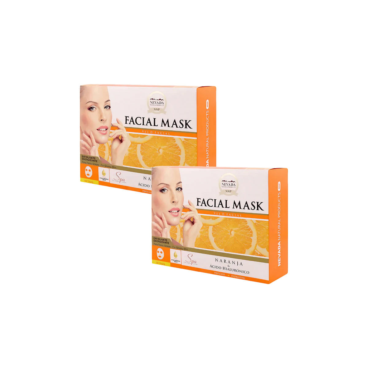 Mascarilla Velo Facial de Naranja x10unds - Nevada 2und