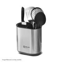 Porta Utensilios de Cocina Acero Inox.10133540 - MEGA IMPORT