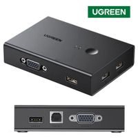 USB 2.0 KVM Switch VGA 2 puertos UGREEN KVM VGA Controla 2 pcs