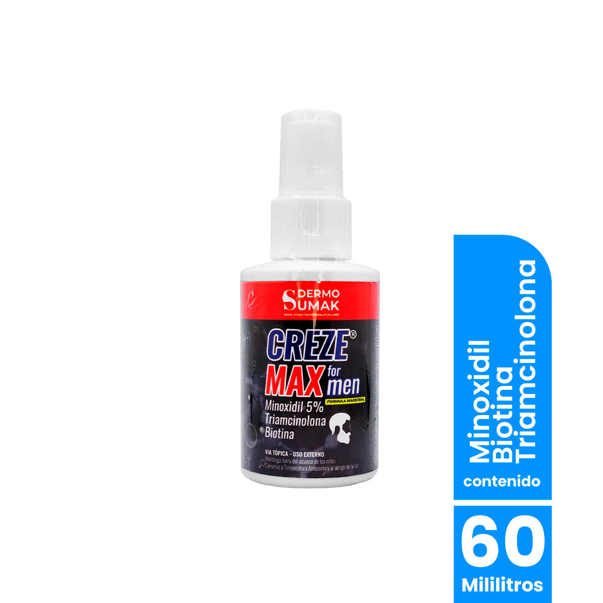 Locion Minoxidil 5% & Triamcinolona 60ml Dermo Sumak