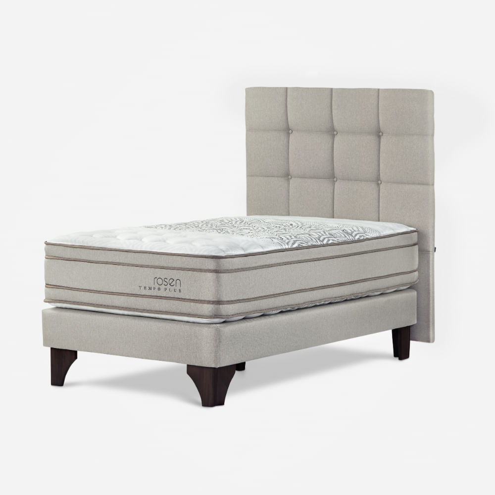 Dormitorio Europea Tempo Plus 1.5 Plazas Issey Niebla