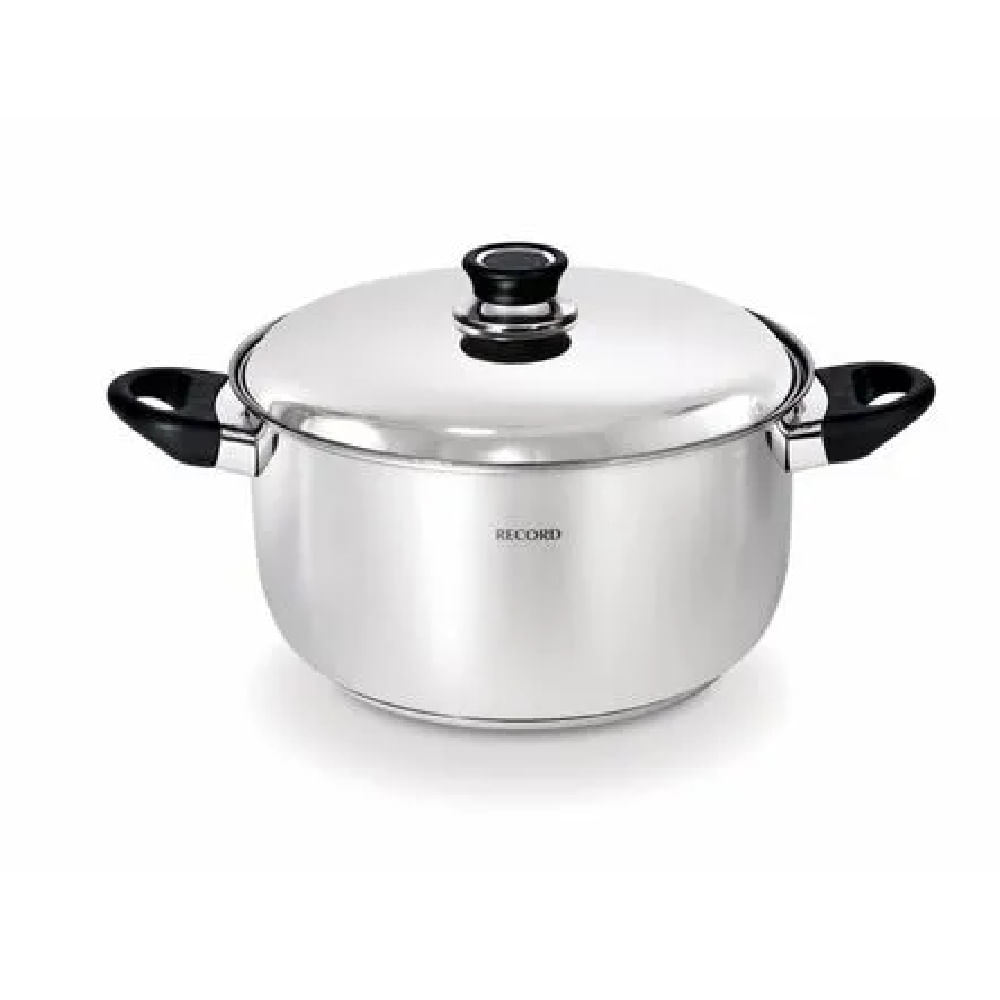 Olla de Acero Inoxidable N°26 con Fondo Difusor 7.5L - Record- 10116020