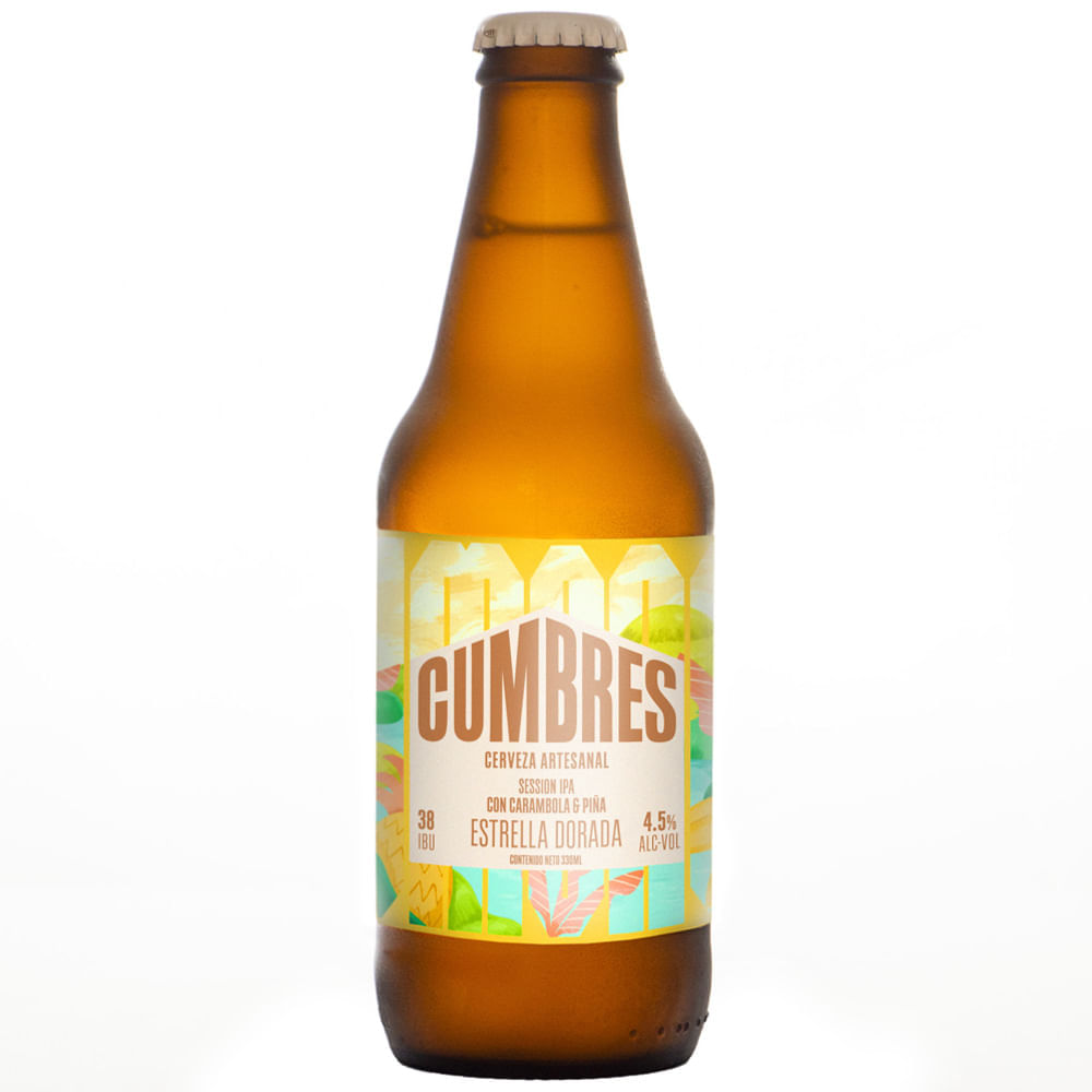 Cerveza CUMBRES Estrella Dorada Botella 330ml