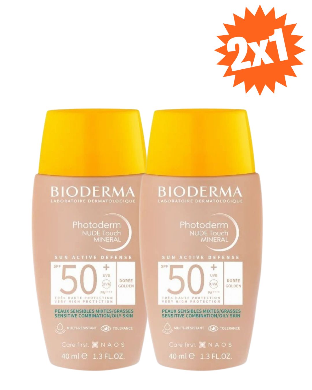 Bioderma photoderm Nude touch mineral SPF50+ DOREE - 40ml
