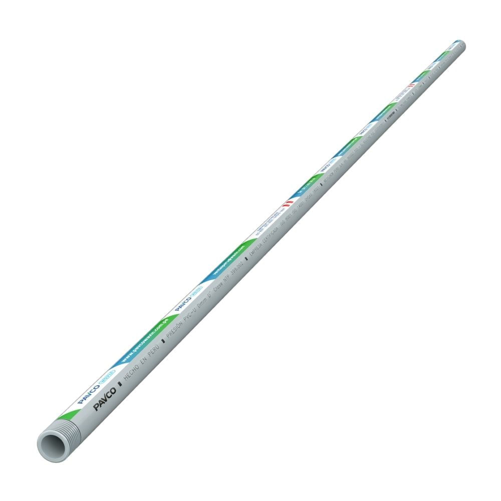 Tubo 1/2"" 5m agua fría sin rosca Plastica