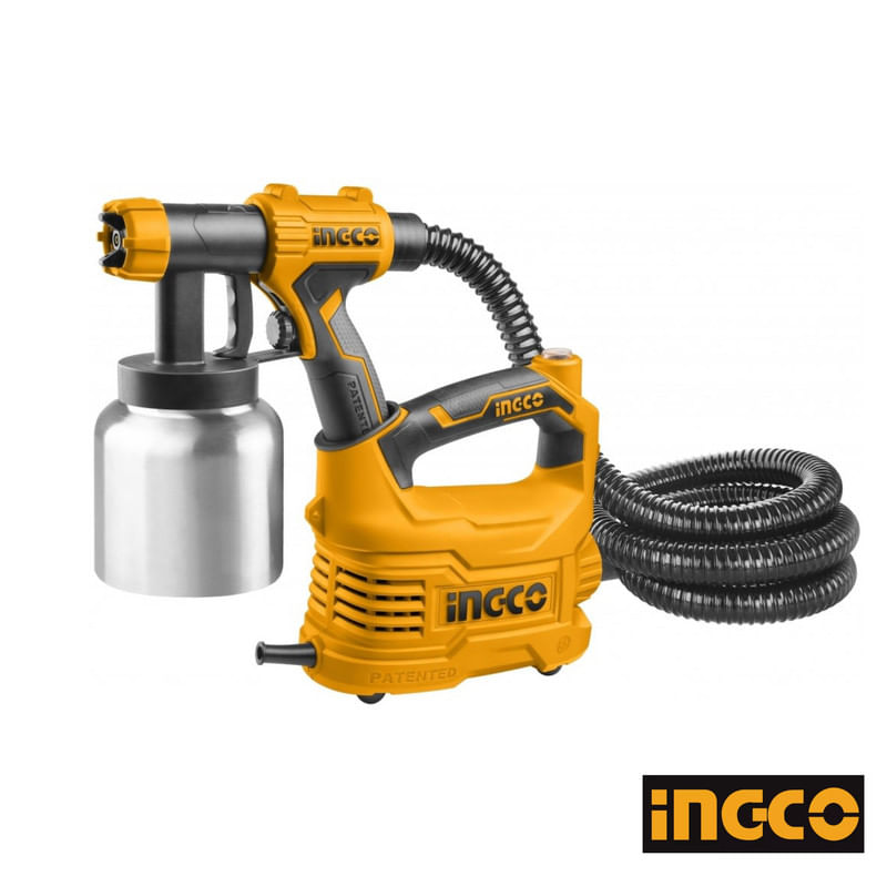 PISTOLA PARA PINTAR 550W ELECTRICA COMPRENSORA 800ML INGCO - TANQUE DE ALUMINIO