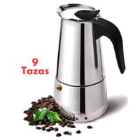 Cafetera Espresso Maker Italiana de 9 Tazas Acero Inoxidable