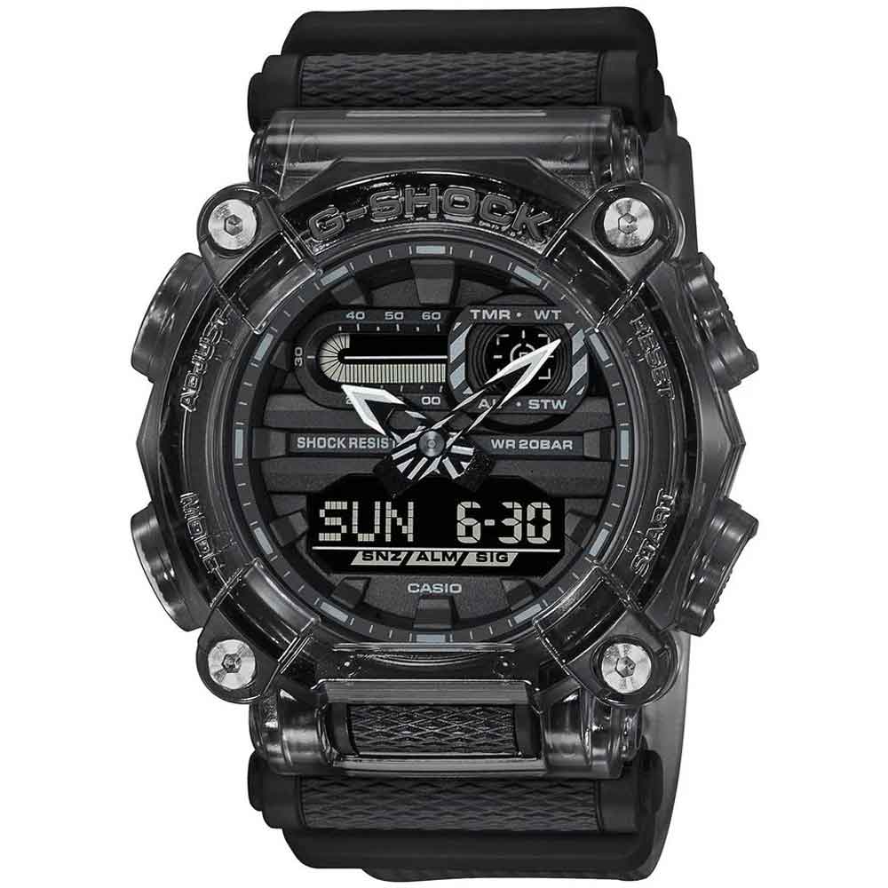 Reloj Casio G-Shock GA900SKE-8A Digital Analogico Luz Led Resina gris Transparente