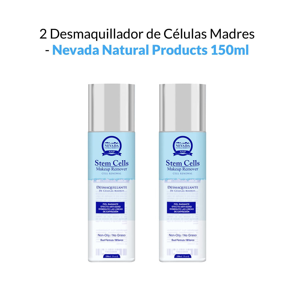 2 Desmaquillador de Células Madres - Nevada Natural Products 150ml