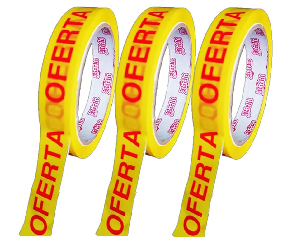 Cinta de embalaje impresas 100 Yardas Oferta - Pack 6