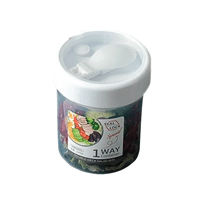 Contenedor de Plástico Cilindrico Blanco 560 ml