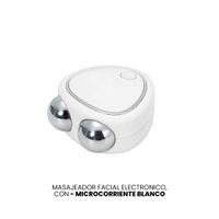 MASAJEADOR FACIAL ELECTRONICO, CON MICROCORRIENTE BLANCO