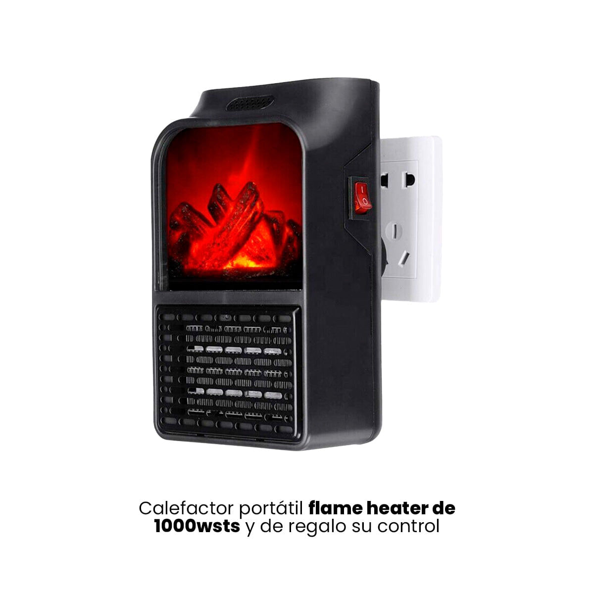 CALEFACTOR PORTÁTIL FLAME HEATER DE 1000WSTS