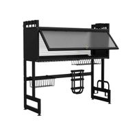Escurridor de Platos con Tapa - 85 cm Doble Poza