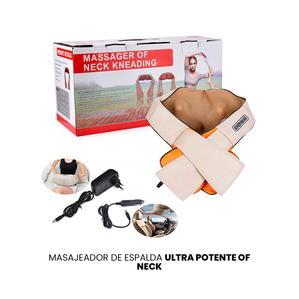 MASAJEADOR DE ESPALDA ULTRA POTENTE