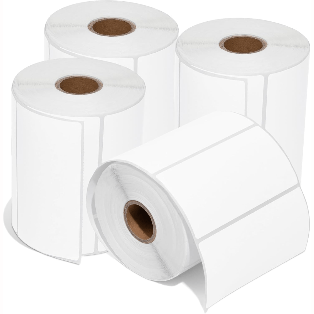 Rollo 250 Etiqueta Termica Adhesiva 75x50mm Pack 5 Unidad