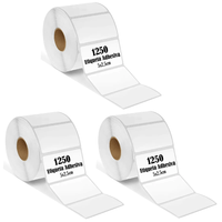 Etiqueta Termica Adhesiva 5x2.5cm Pack 3 Rollos
