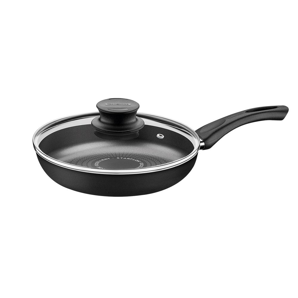 Sarten Con Tapa 26 Cm 2.3 Lt Paris Negro