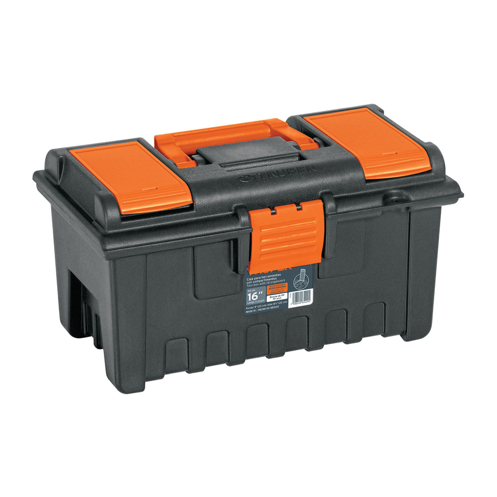 Caja para Herramientas 16"" con Compartimentos Truper 11141