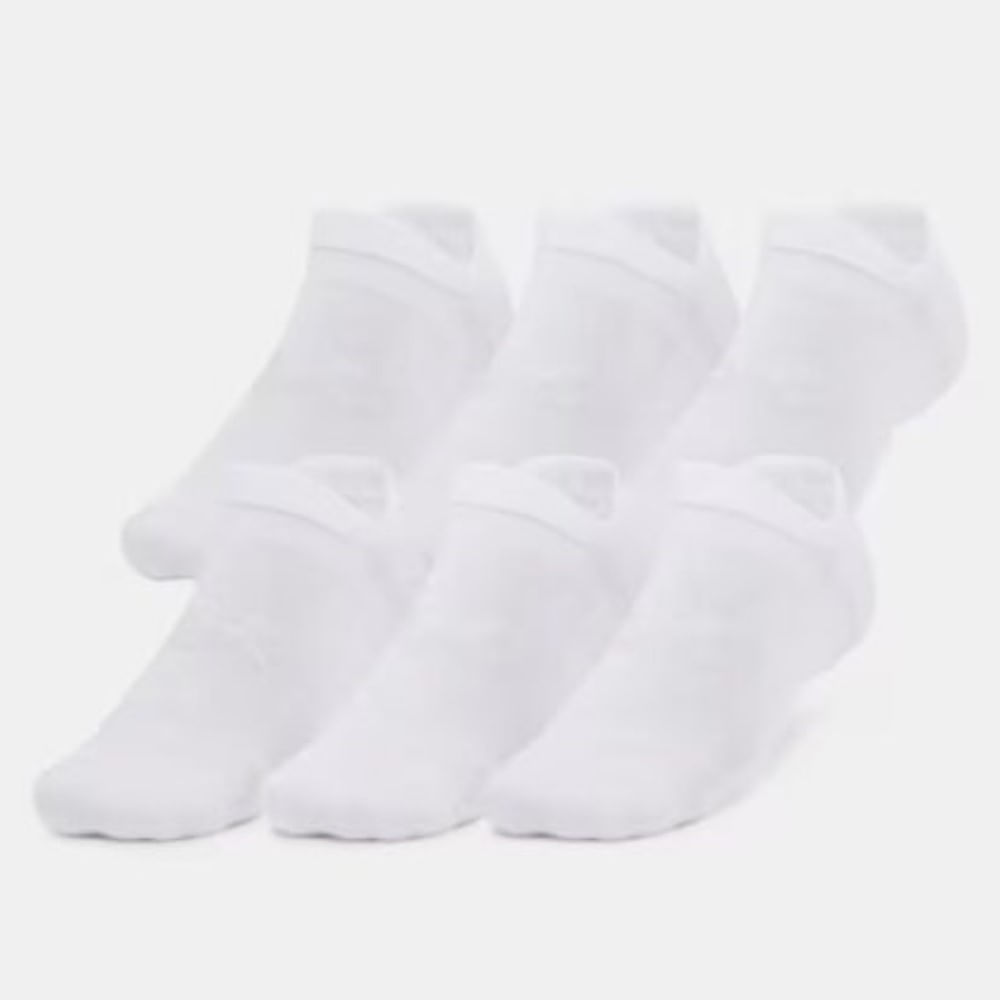 Media Deportiva Under Armour Essential Cushion 1387057-100 Blanco