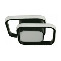 Lámpara Colgante LED Ikelite Cuadros 20W 3CCT Negro