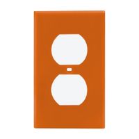 Placa Doble Nylon Leviton Naranja