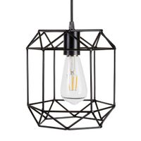 Lámpara Colgante Ciametsa Castilla 1 Luz E27 Negro