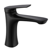 Mezcladora para Lavatorio Monocomando Orange Baja Montecarlo Negro Mate