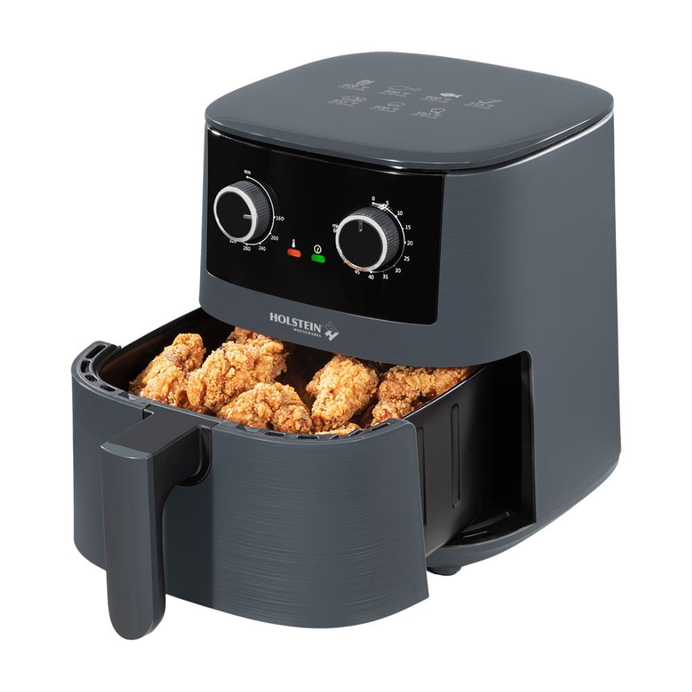 Freidora de Aire Holstein HH-09114019DG-V03 4.2L Negro, con Temporizador