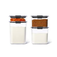 Set de 4 herméticos de plastico Brilliance Rubbermaid Tritan 1994251