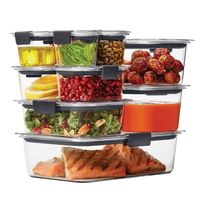 Set de 10 herméticos de plastico Brilliance Rubbermaid Tritan 1990616