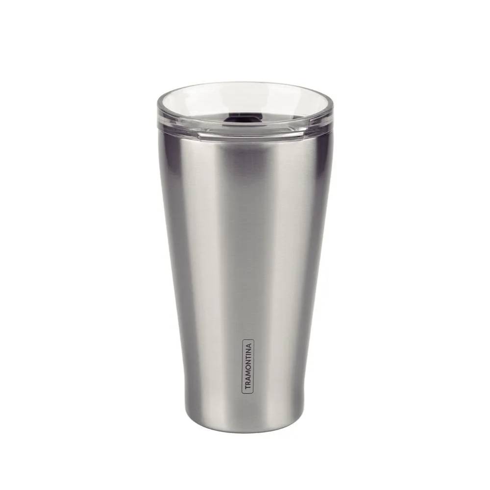 Vaso Térmico de Acero con tapa 550Ml ml Exata - Tramontina - MEGA IMPORT