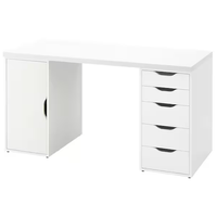 Escritorio de Melamina Blanco 140cm