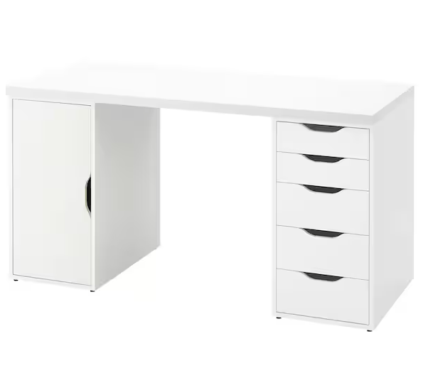 Escritorio de Melamina Blanco 140cm