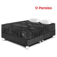 Cama PARAISO Pocket Max Black Queen