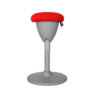 Taburete Jazz Colors Red Ergonómico y Ajustable 49-69 cm