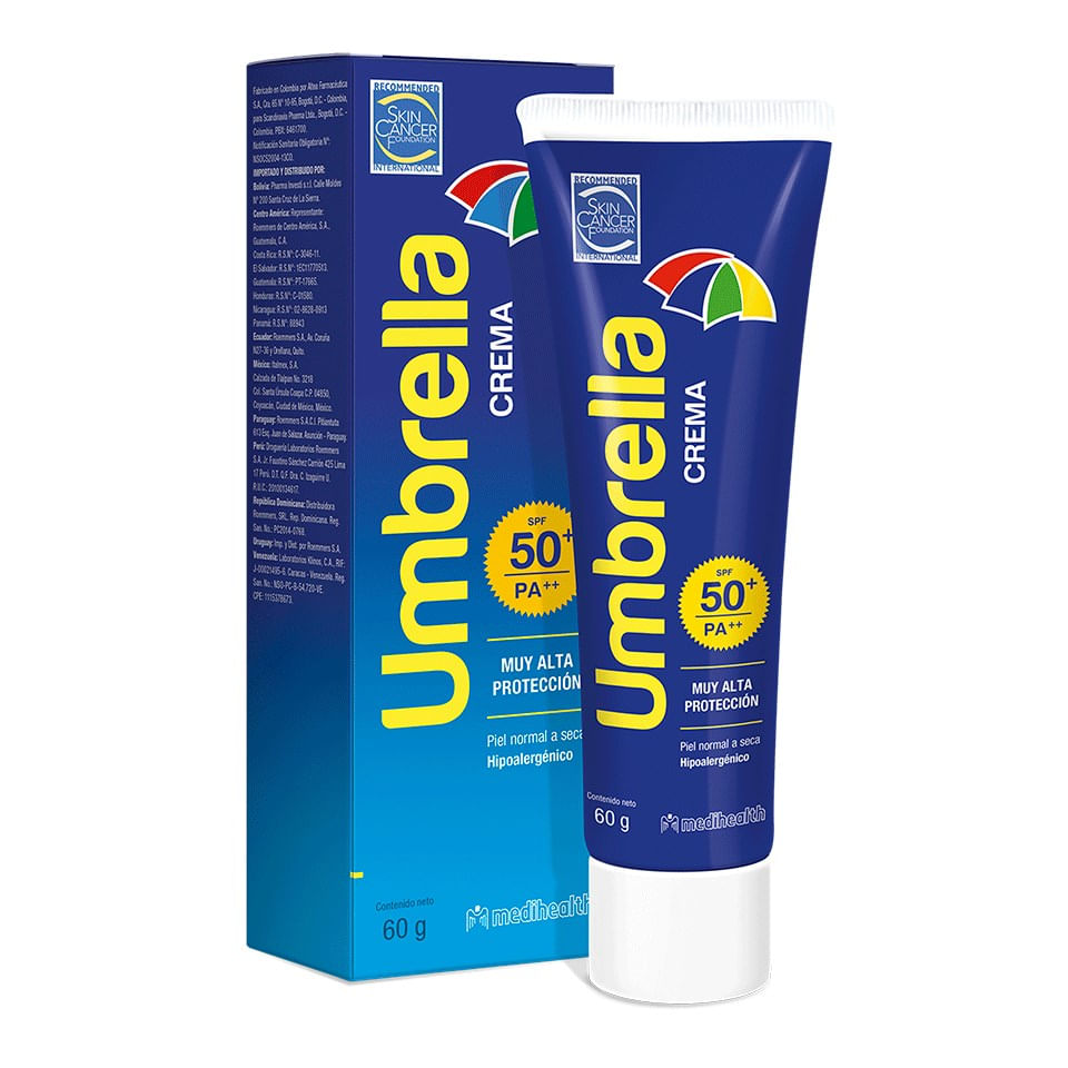 Crema Muy Alta Protección Umbrella SFP 50+ - Tubo 60 G
