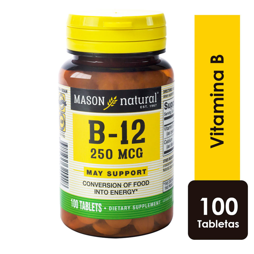 Vitamina B-12 250mcg Tabletas