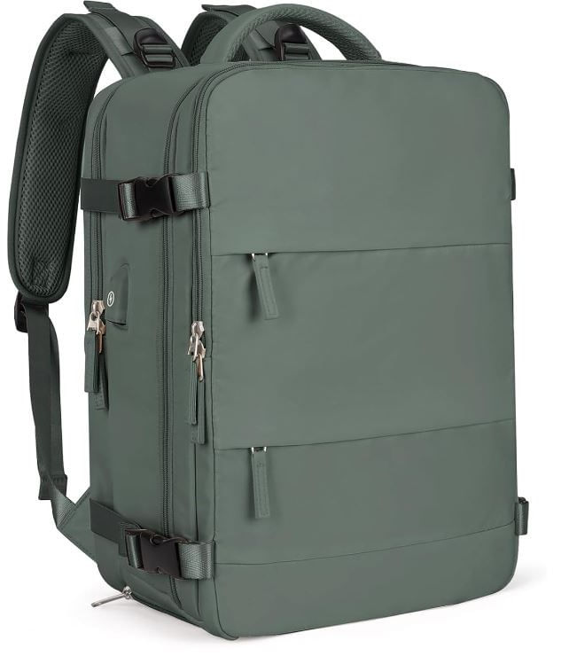 MOCHILA VIAJERA DE CABINA VERDE MILITAR