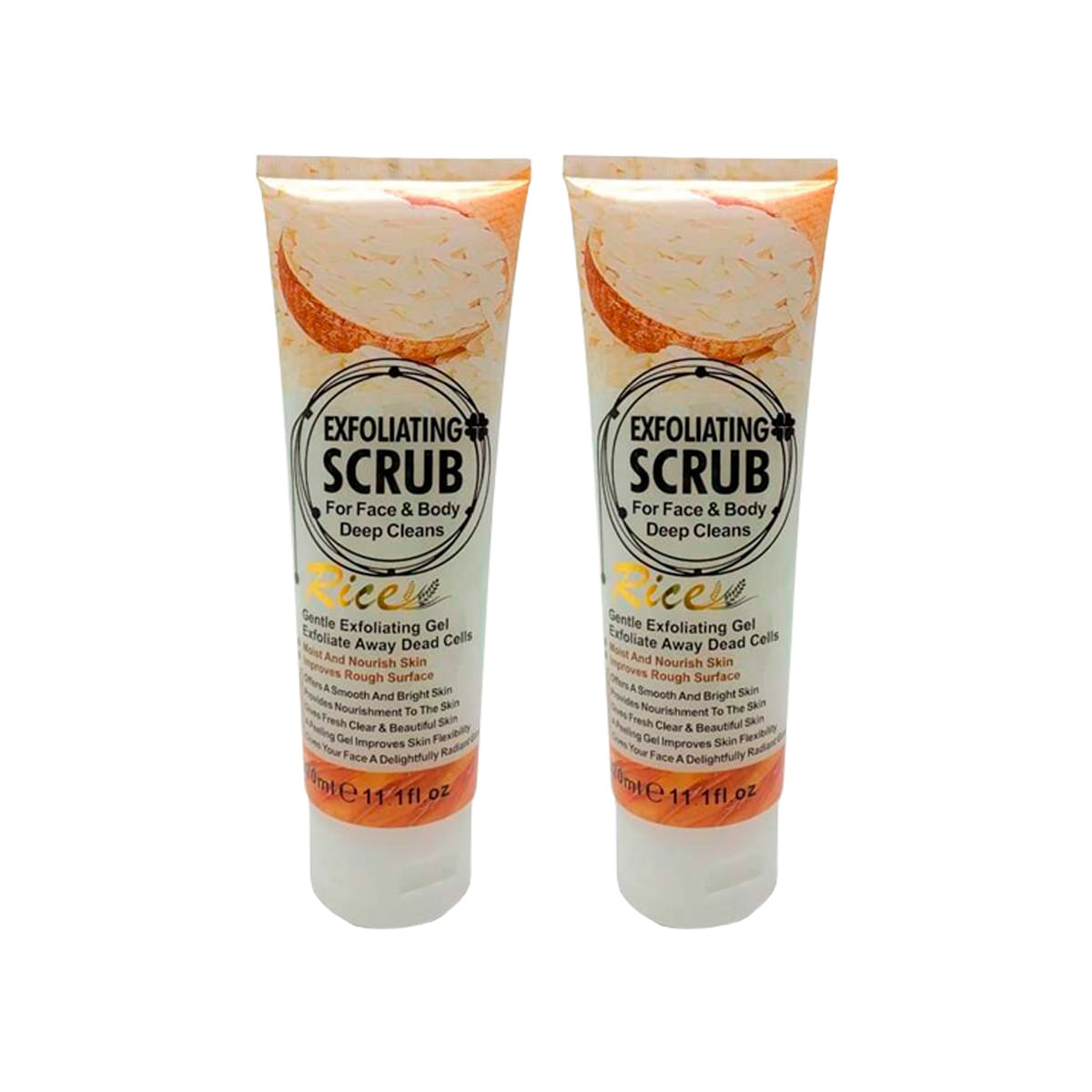 2 UND GEL EXFOLIANTE SCRUB ARROZ 320ML - WOKALI