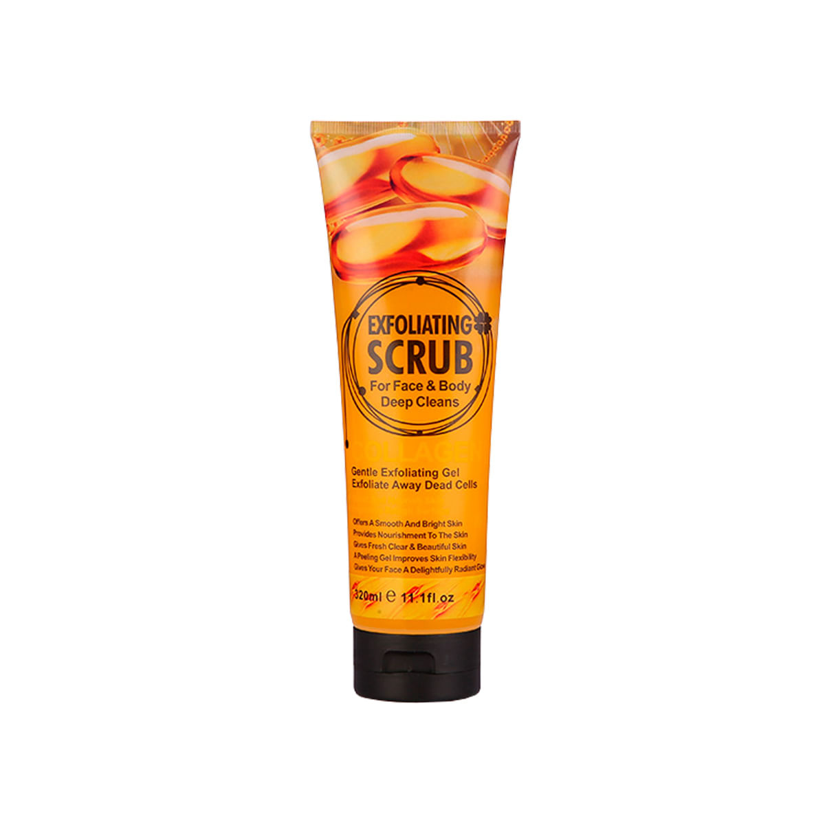 GEL EXFOLIANTE SCRUB COLÁGENO 320ML - WOKALI