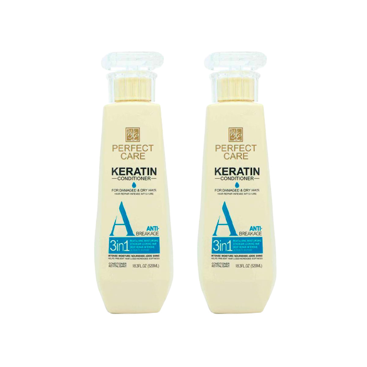 2 UND PERFECT CARE ACONDICIONADOR KERATINA 520ML - WOKALI