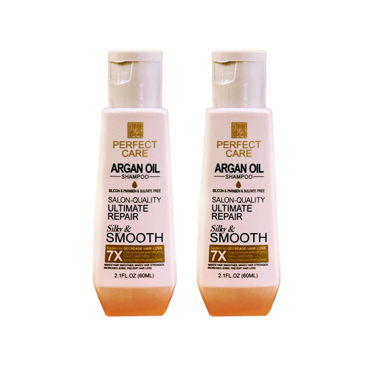 2 UND PERFECT CARE SHAMPOO ARGAN OIL 60ML - WOKALI