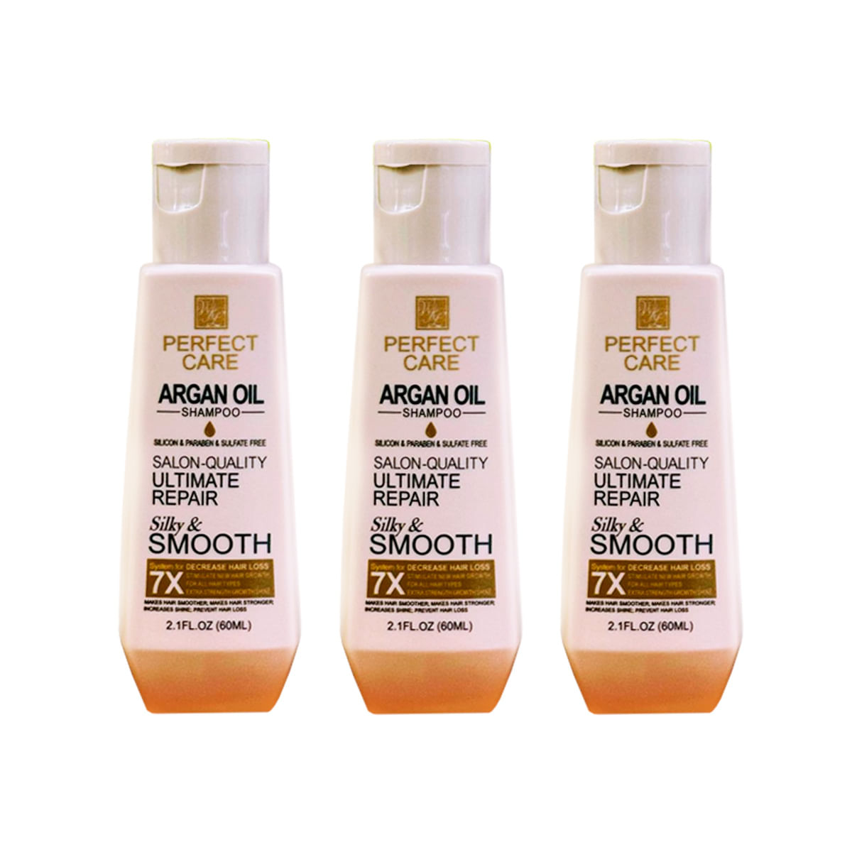 3 UND PERFECT CARE SHAMPOO ARGAN OIL 60ML - WOKALI