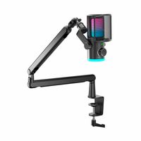Microfono Gamer Fifine Tam6 Con Brazo Black